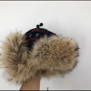 Unisex RL Coyote/Lambswool Trapper Hat